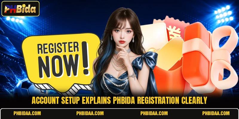 Account setup explains PHBida registration clearly
