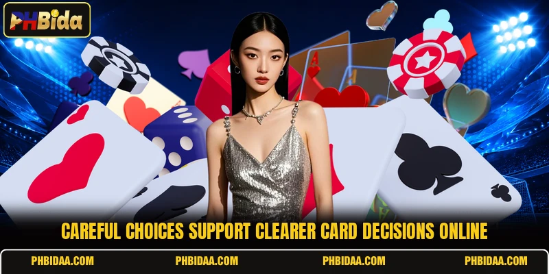 Careful choices support clearer card decisions online