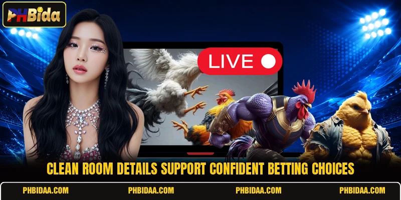 Clean room details support confident betting choices