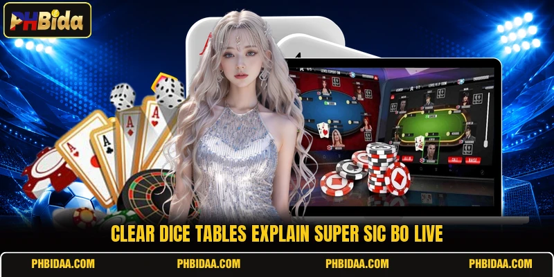 Clear dice tables explain super sic bo live