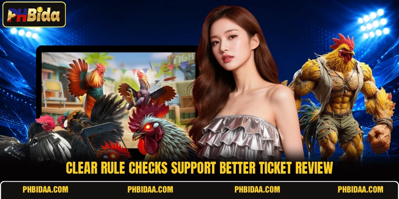 Clear rule checks support better ticket review