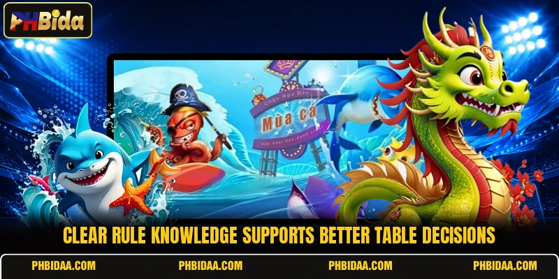 Clear rule knowledge supports better table decisions