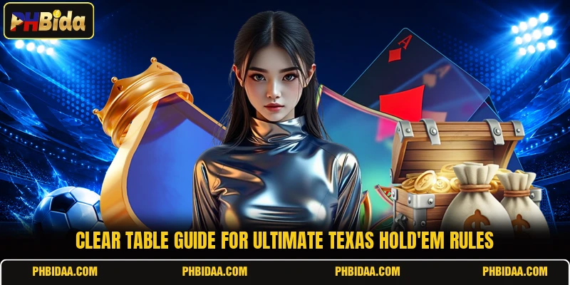 Clear table guide for ultimate texas hold'em rules