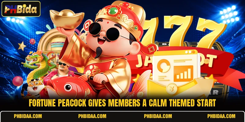 Fortune Peacock gives members a calm themed start