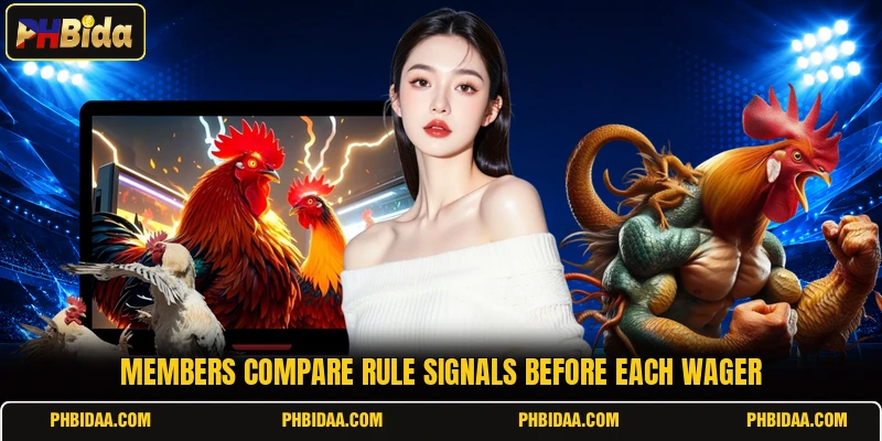 Members compare rule signals before each wager
