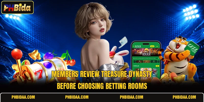 Members review Treasure Dynasty before choosing betting rooms
