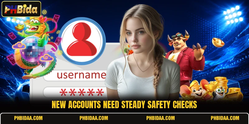 New accounts need steady safety checks