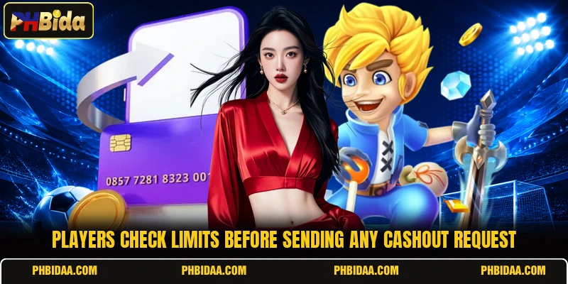 Players check limits before sending any cashout request