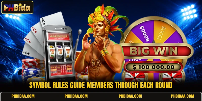 Symbol rules guide members through each round